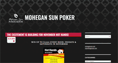 Desktop Screenshot of poker.mohegansun.com