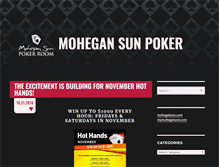 Tablet Screenshot of poker.mohegansun.com