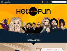 Tablet Screenshot of mohegansun.com